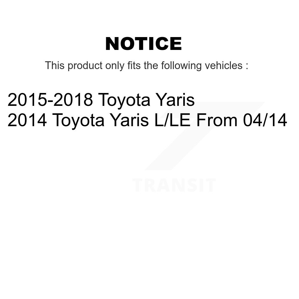 [Arrière] Patin de frein arrière pour Toyota Yaris NB-1070B