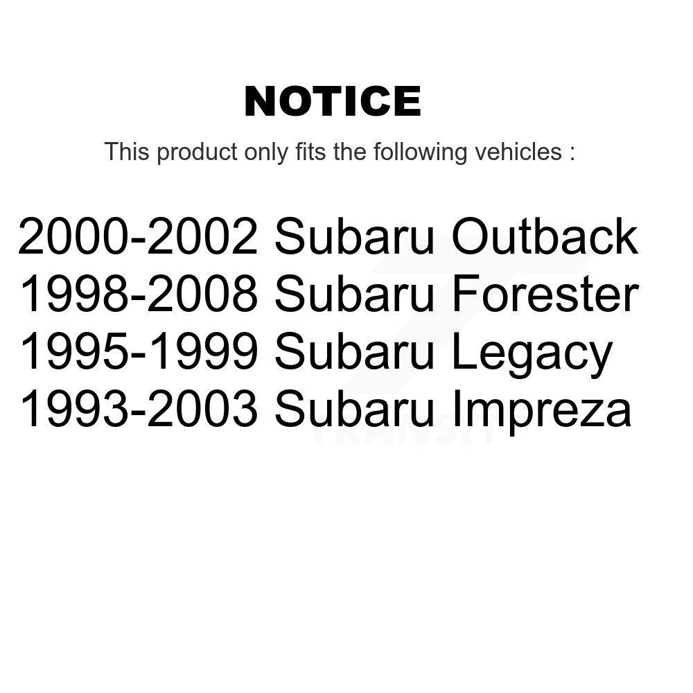 [Arrière] Chaussures de frein à tambour arrière pour la forêt Subaru Impreza Outback Legacy NB-676B