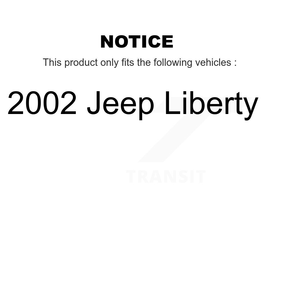[Arrière] Chaussures de frein à tambour arrière pour Jeep Liberty 2002 NB-774B