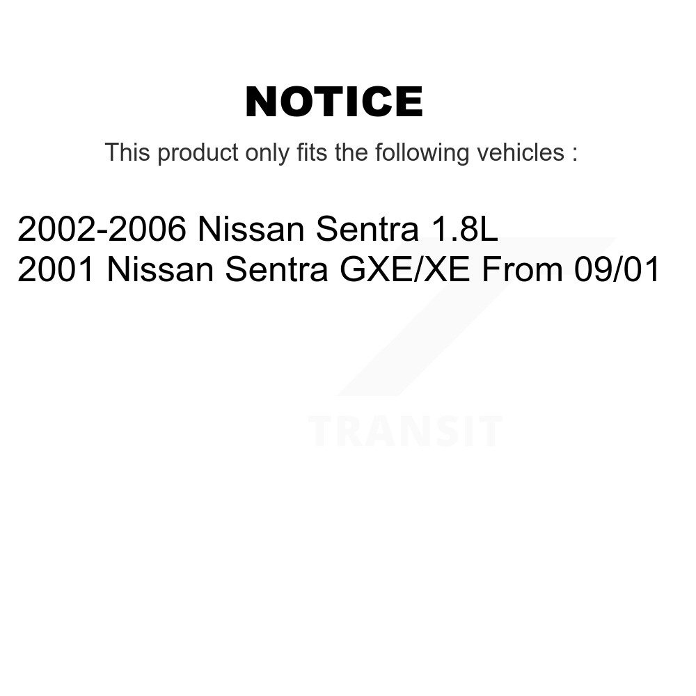 [Arrière] Chaussures de frein à tambour arrière pour Nissan Sentra 2002-2006 1.8L NB-779B