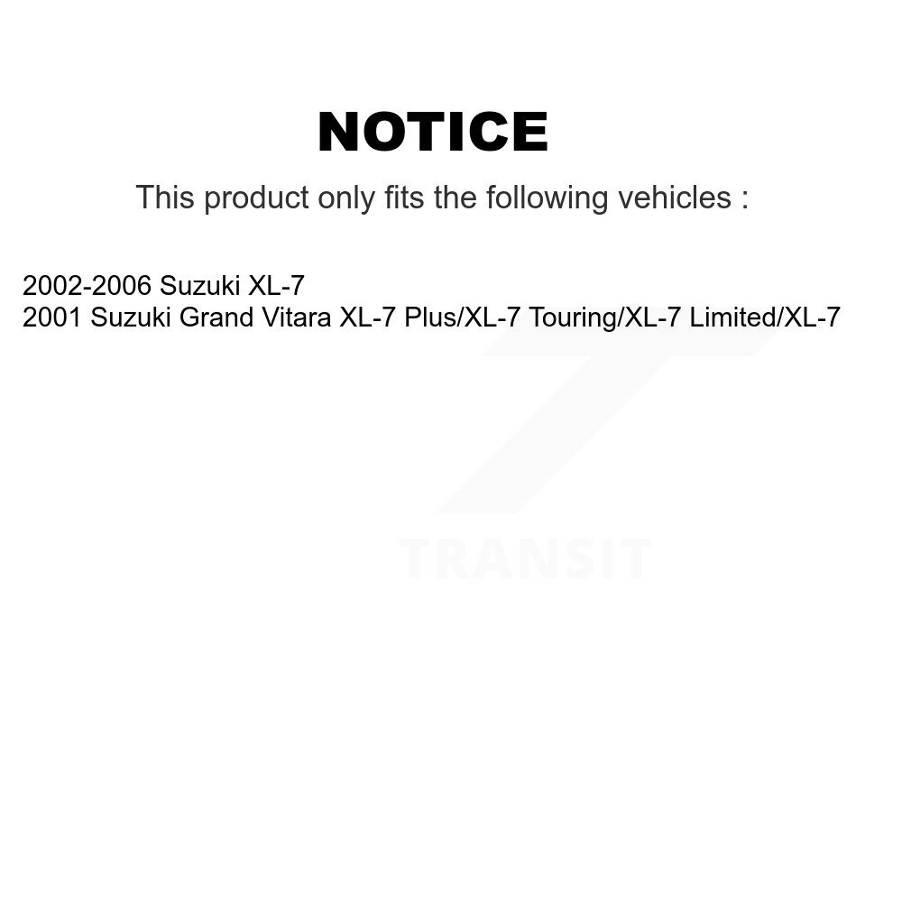 [Arrière] Chaussures de frein à tambour arrière pour Suzuki XL-7 Grand Vitara NB-786B