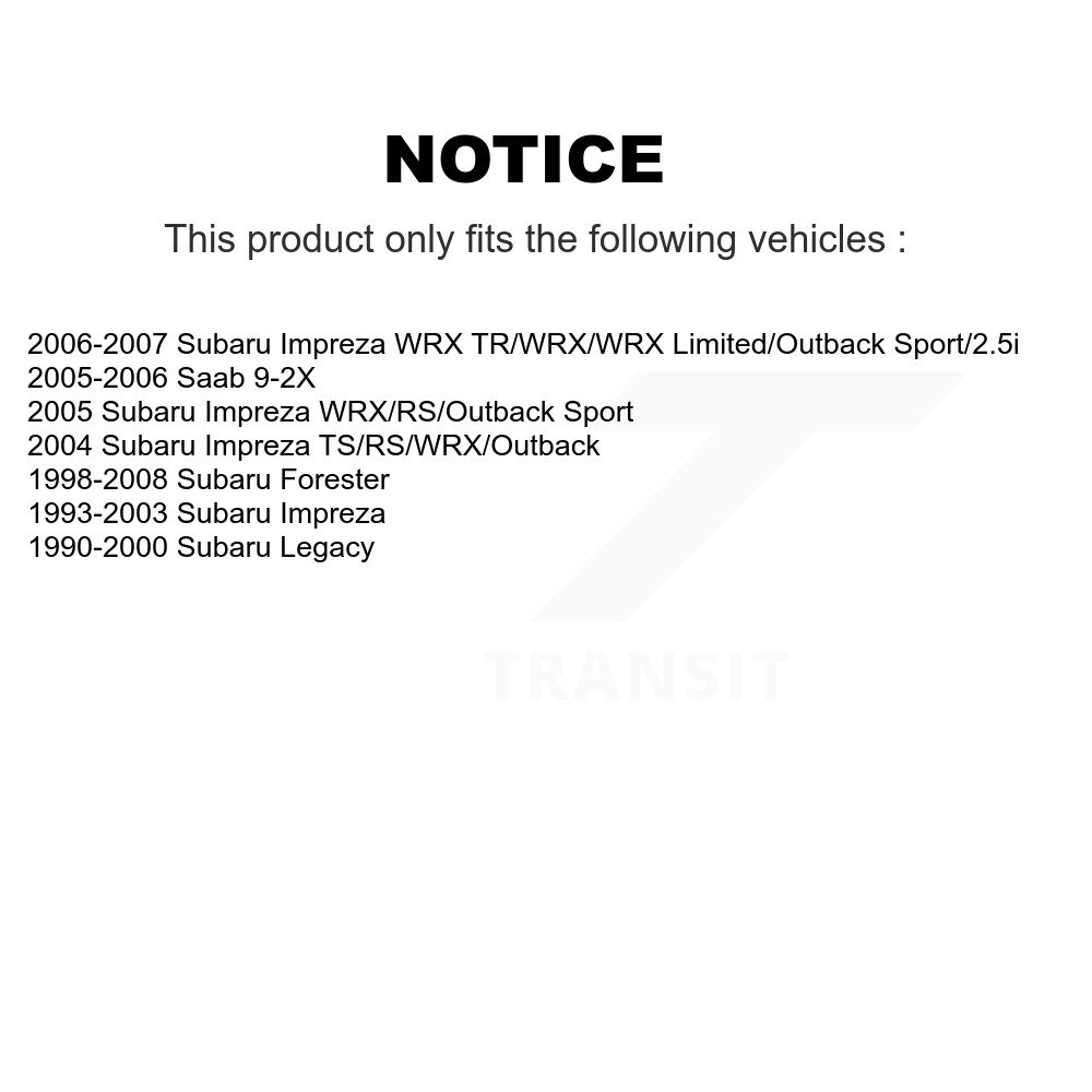 [Arrière] Chaussures de frein de stationnement arrière pour Subaru Impreza Forester Legacy Saab 9-2X NB-794B