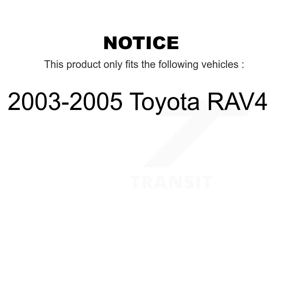 [Arrière] Chaussures de frein à tambour arrière pour Toyota RAV4 NB-802B 2003-2005