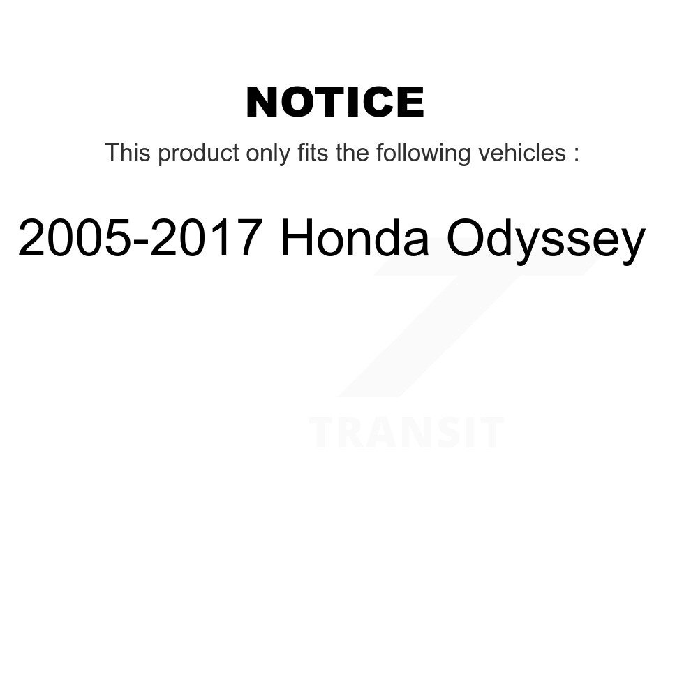 [Arrière] Chaussures de frein de stationnement arrière pour 2005-2017 Honda Odyssey NB-856B