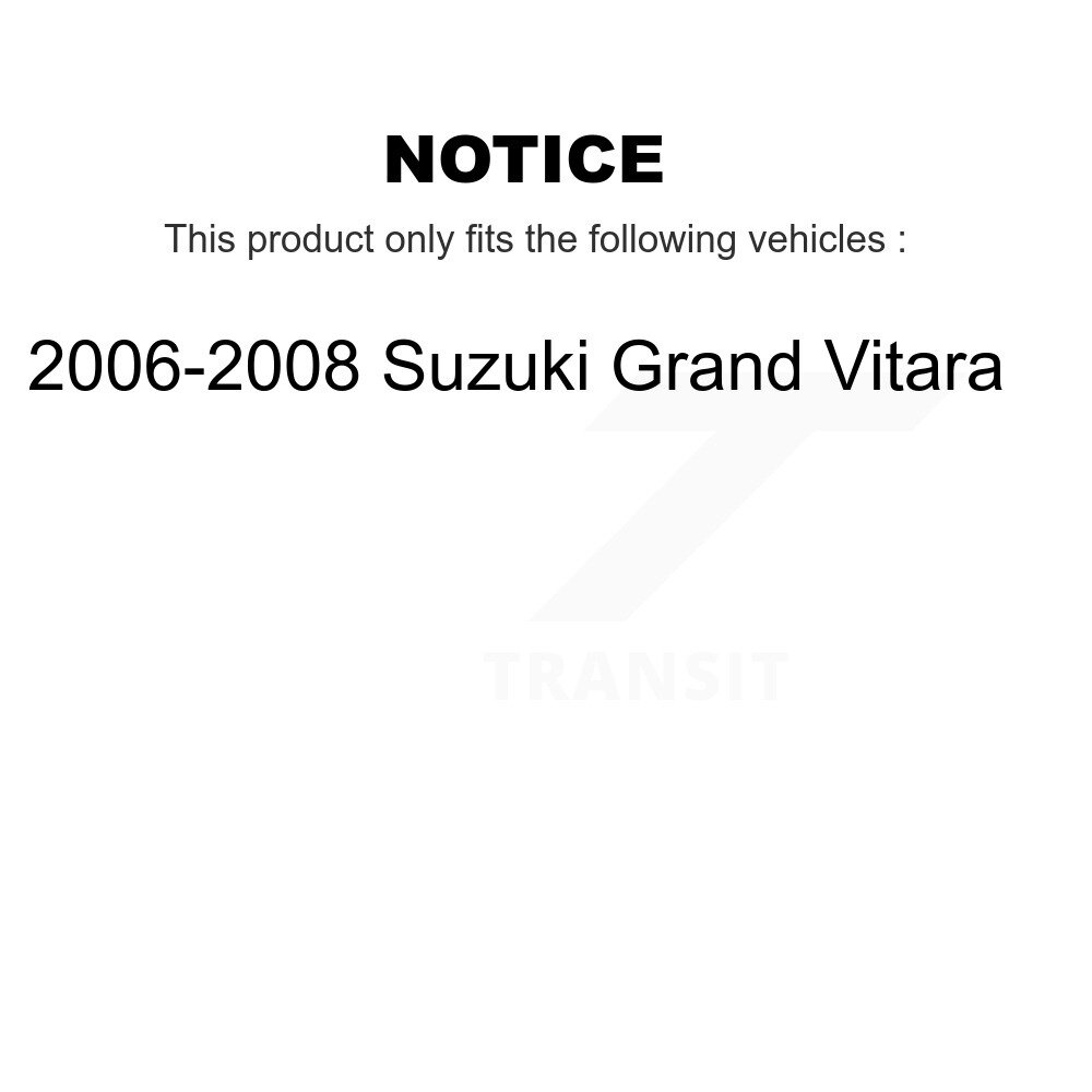 [Arrière] Chaussures de frein à tambour arrière pour 2006-2008 Suzuki Grand Vitara NB-921B