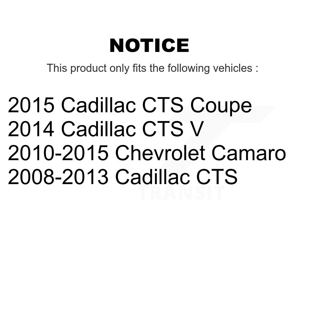 [Arrière] Chaussures de frein de stationnement arrière pour Chevrolet Camaro Cadillac CTS NB-948B