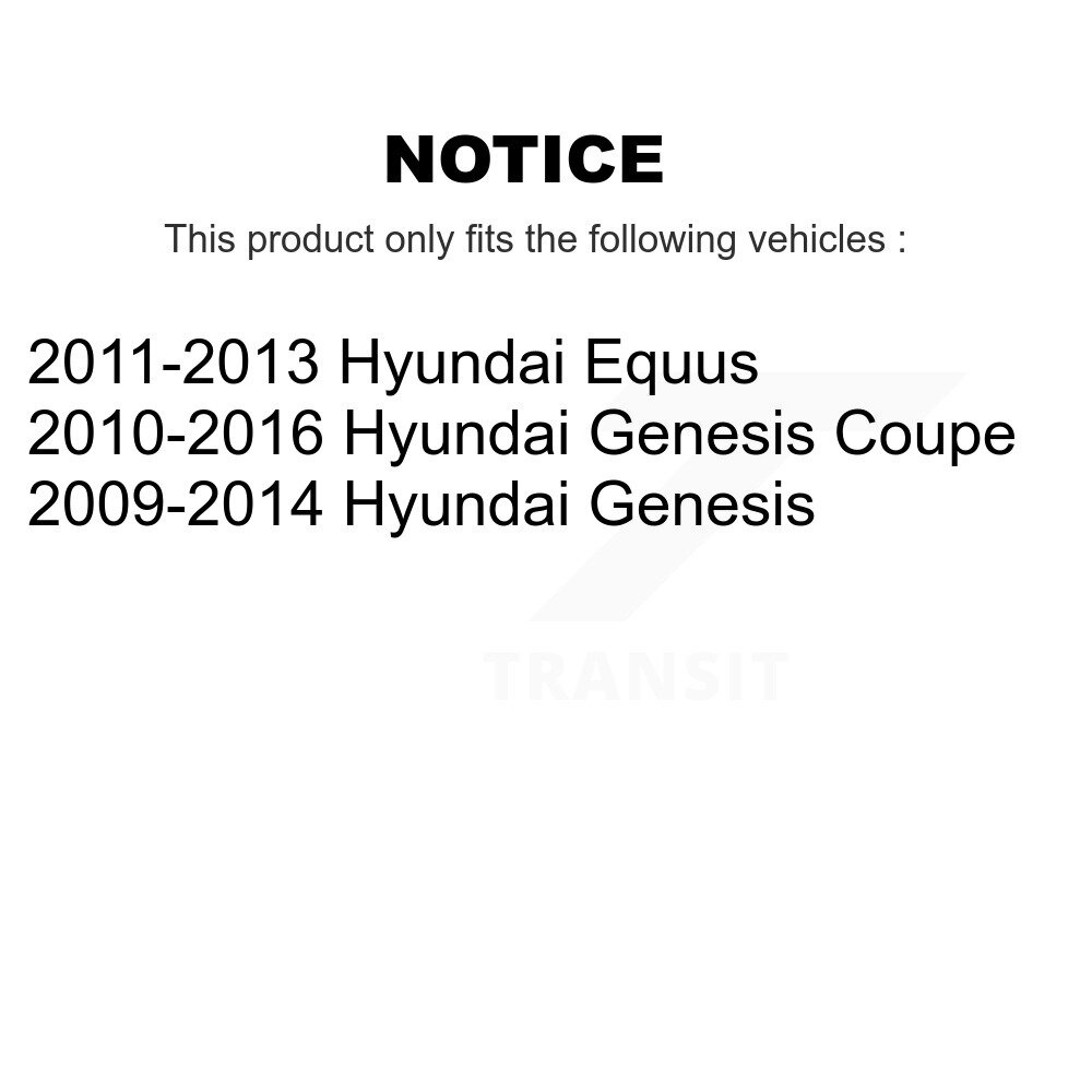 [Arrière] Chaussures de frein de stationnement pour Hyundai Genesis Coupe Equus NB-963B