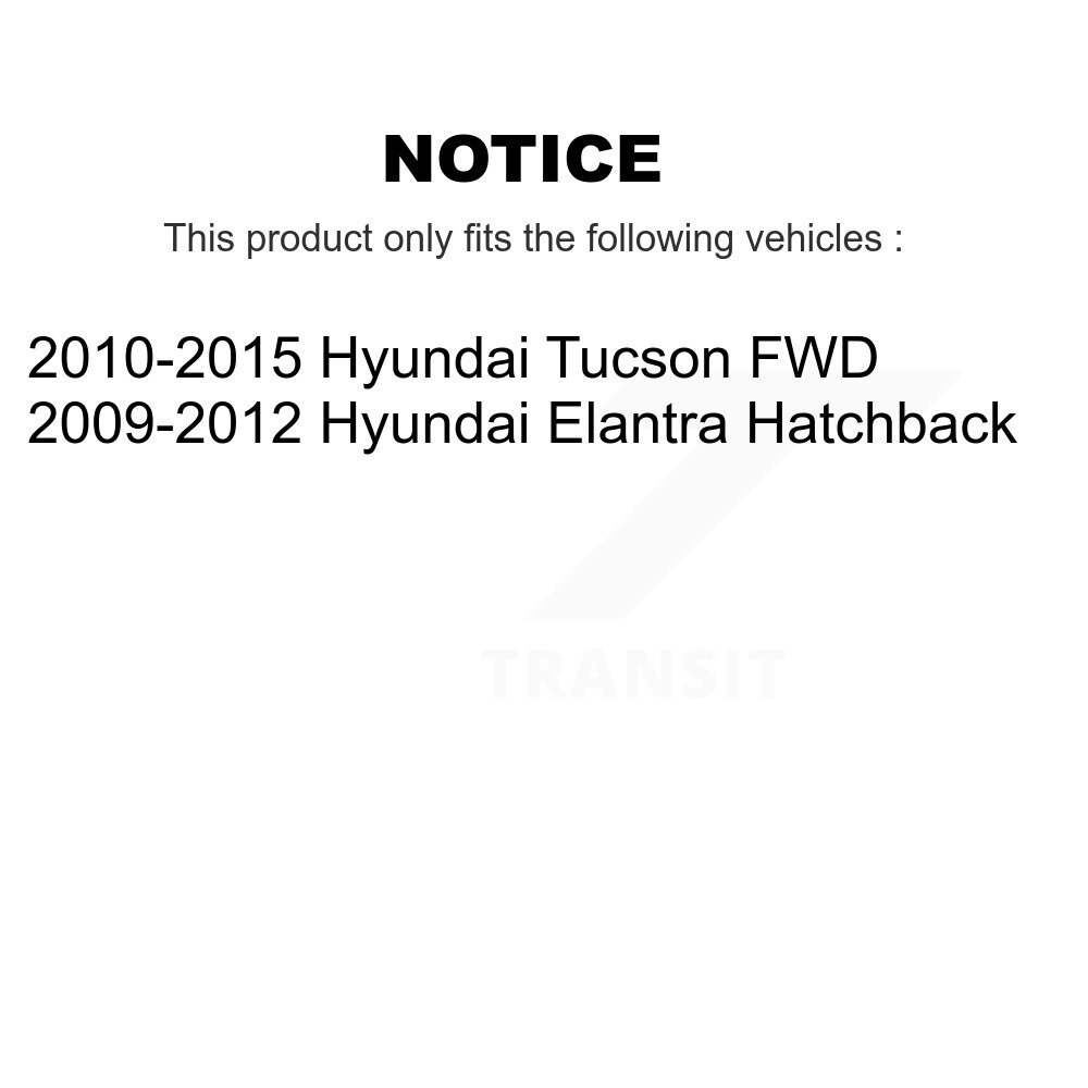 [Arrière] Chaussures de frein de stationnement arrière pour Hyundai Tucson Elantra NB-964B