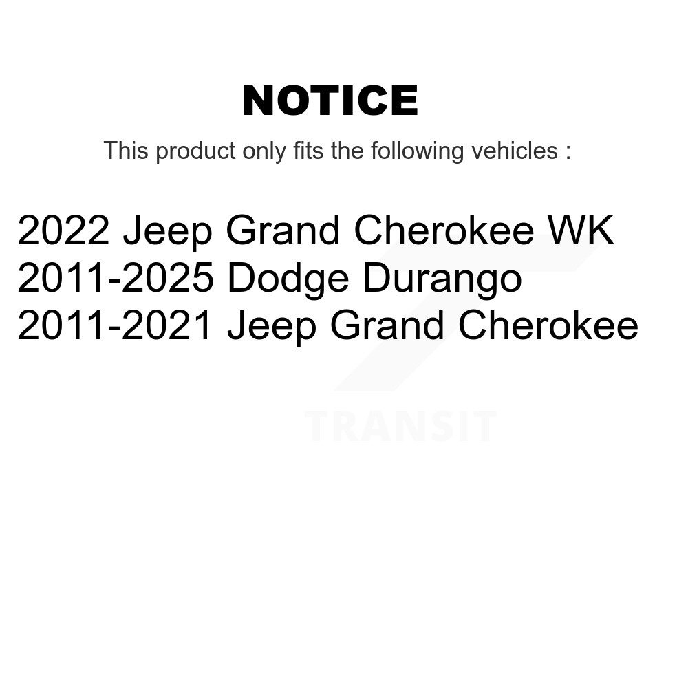 [Arrière] Chaussures de frein de stationnement pour Jeep Grand Cherokee Dodge Durango WK NB-986B