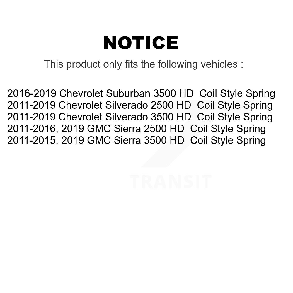 [Arrière] Chaussures de frein de stationnement arrière pour Chevrolet GMC Silverado 2500 HD Sierra 3500 Suburban