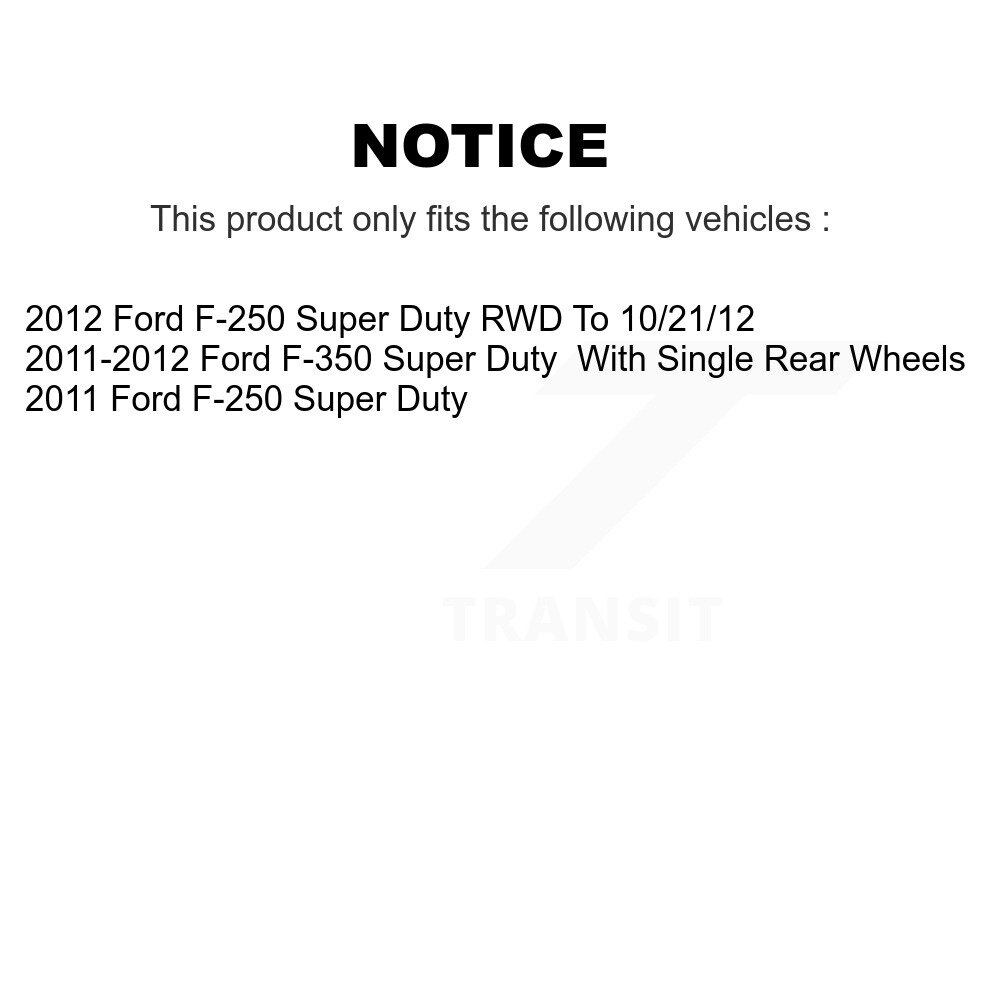 [Arrière] Chaussures de frein de stationnement arrière pour Ford F-350 F-250 NB-990B