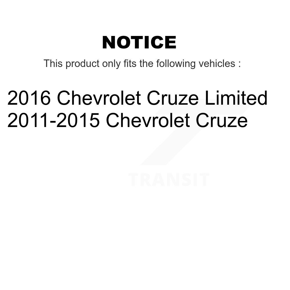 [Arrière] Chaussures de frein à tambour arrière pour Chevrolet Cruze Limited NB-992B
