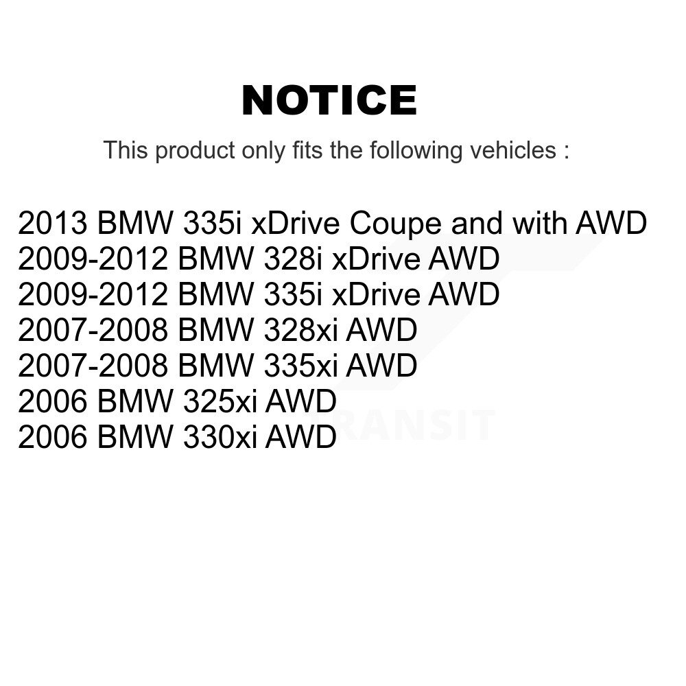[Front Left] Arbre avant gauche CV Axe pour BMW 328i xDrive 335i 328xi 335xi 325xi 330xi