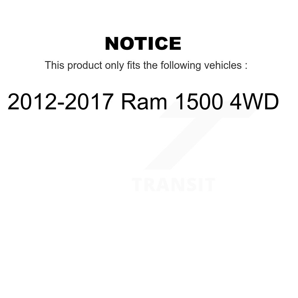 [Front Left] Avant gauche CV Arbre intermédiaire pour 2012-2017 Ram 1500 4WD NCV-CH12000