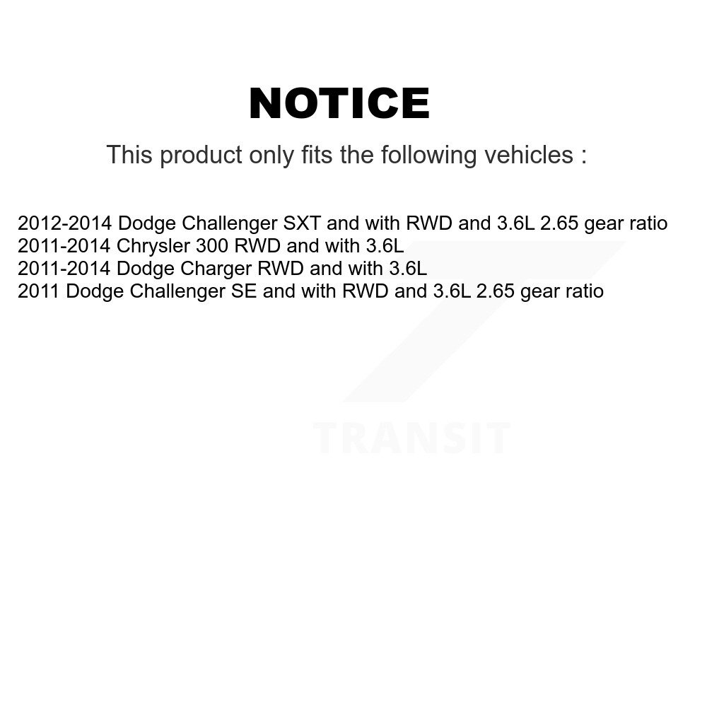 [Arrière gauche] Arbre d'essieu arrière gauche CV pour Dodge Chrysler 300 Chargeur Challenger NCV-CH12005