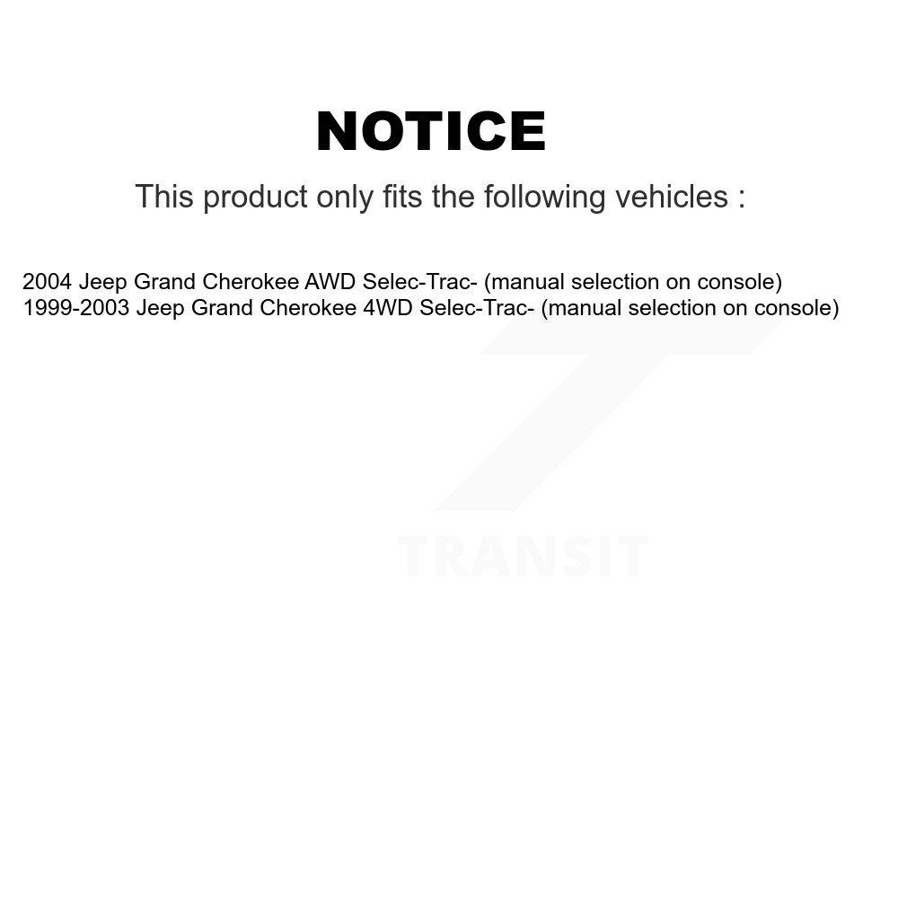 [Front Left] Arbre d'essieu CV avant gauche pour Jeep Grand Cherokee NCV-CH82010