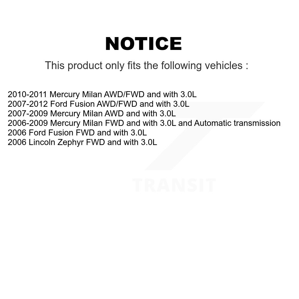 [Avant droite] Face droite CV Axe arbre pour Ford Fusion Lincoln Zephyr Mercury Milan