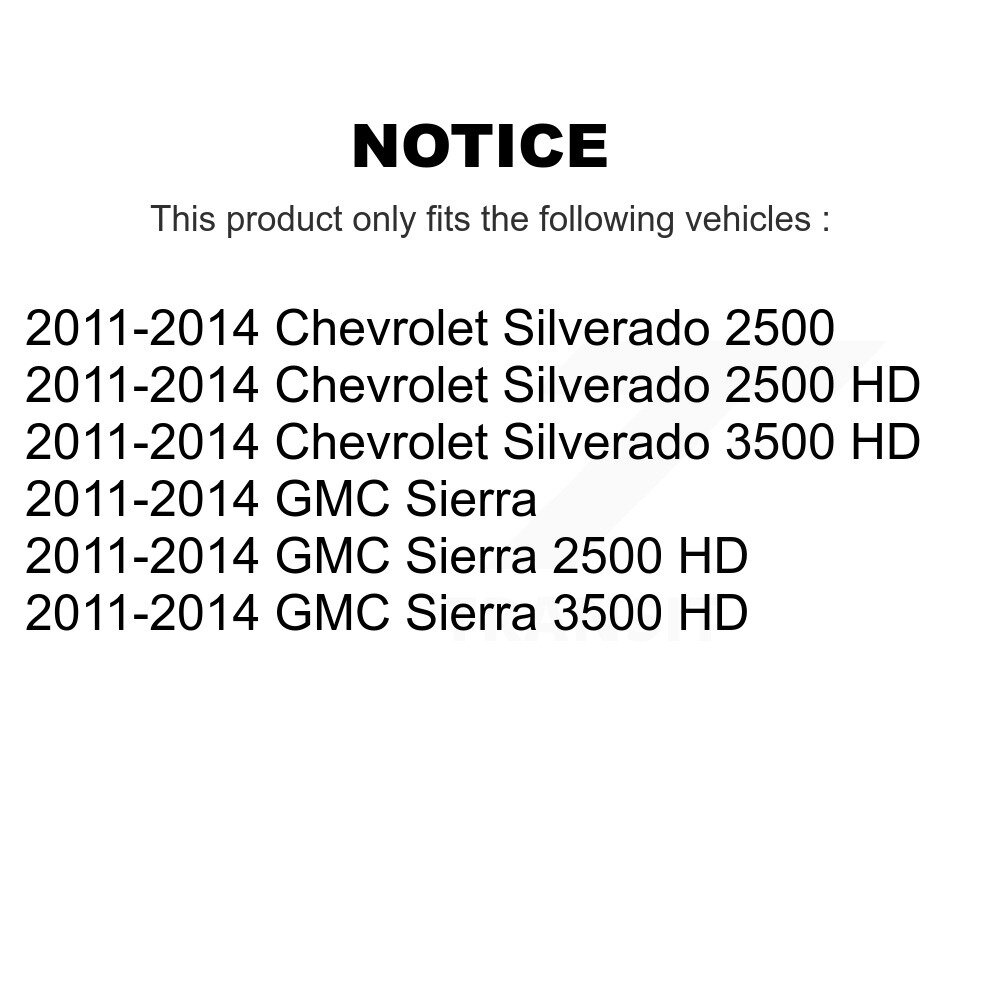 [Avant droite] Arbre avant d'essieux CV pour GMC 2011-2014 Chevrolet Sierra 2500 HD Silverado 3500