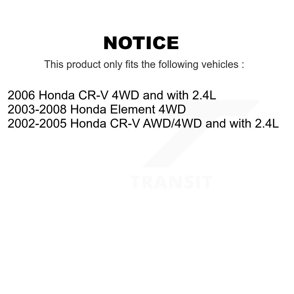 [Arrière droite] Arbre d'essieu CV arrière droit pour Honda CR-V Element NCV-HO36002