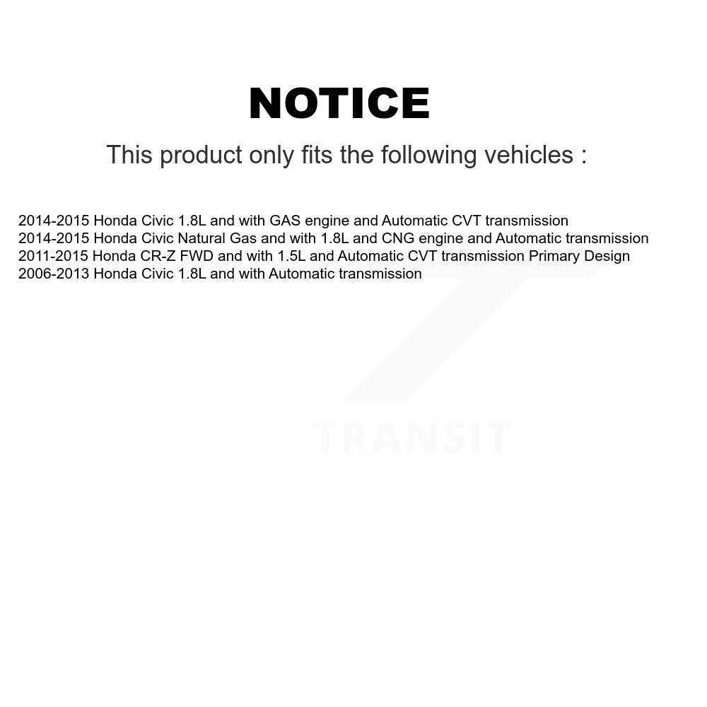 [Front Left] Arbre d'essieu avant gauche pour Honda Civic NCV-HO36007