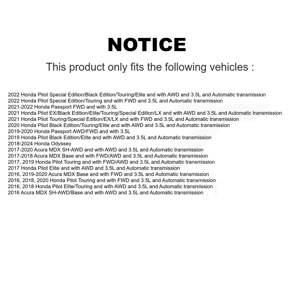 [Avant droite] Arbre d'essieu avant droit pour Honda Pilot Acura MDX Passport NCV-HO36178