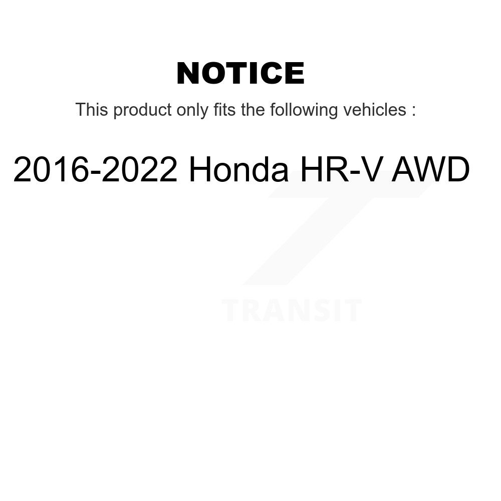 [Arrière droite] Arbre d'essieu CV arrière droit pour 2016-2022 Honda HR-V AWD NCV-HO36184