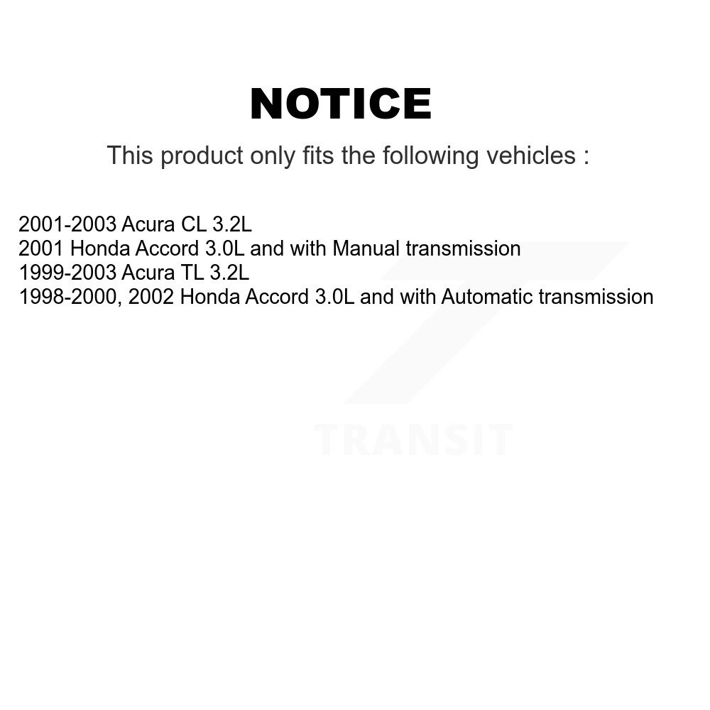 [Front Left] Arbre d'essieu CV avant gauche pour Honda Accord Acura TL CL NCV-HO36533
