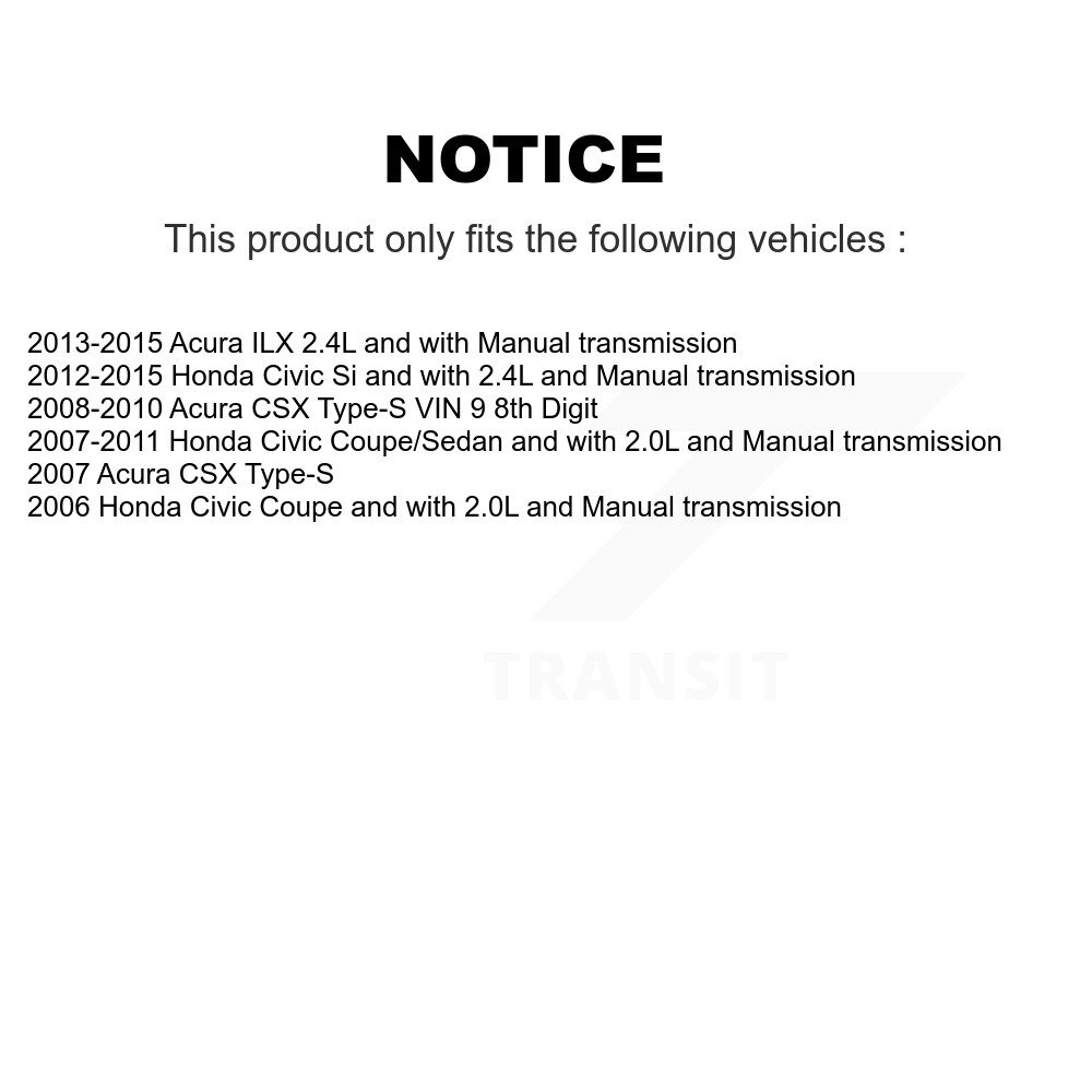 [Front Left] Arbre avant gauche CV Axle pour Honda Civic Accord Acura CSX ILX NCV-HO36579