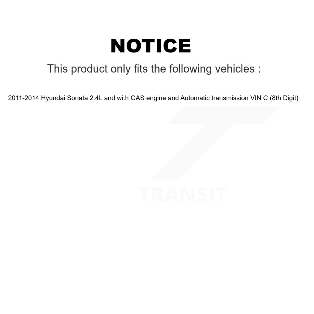 [Front Left] Arbre d'essieu CV avant gauche pour Hyundai Sonata 2011-2014 VIN C (8th Digit)