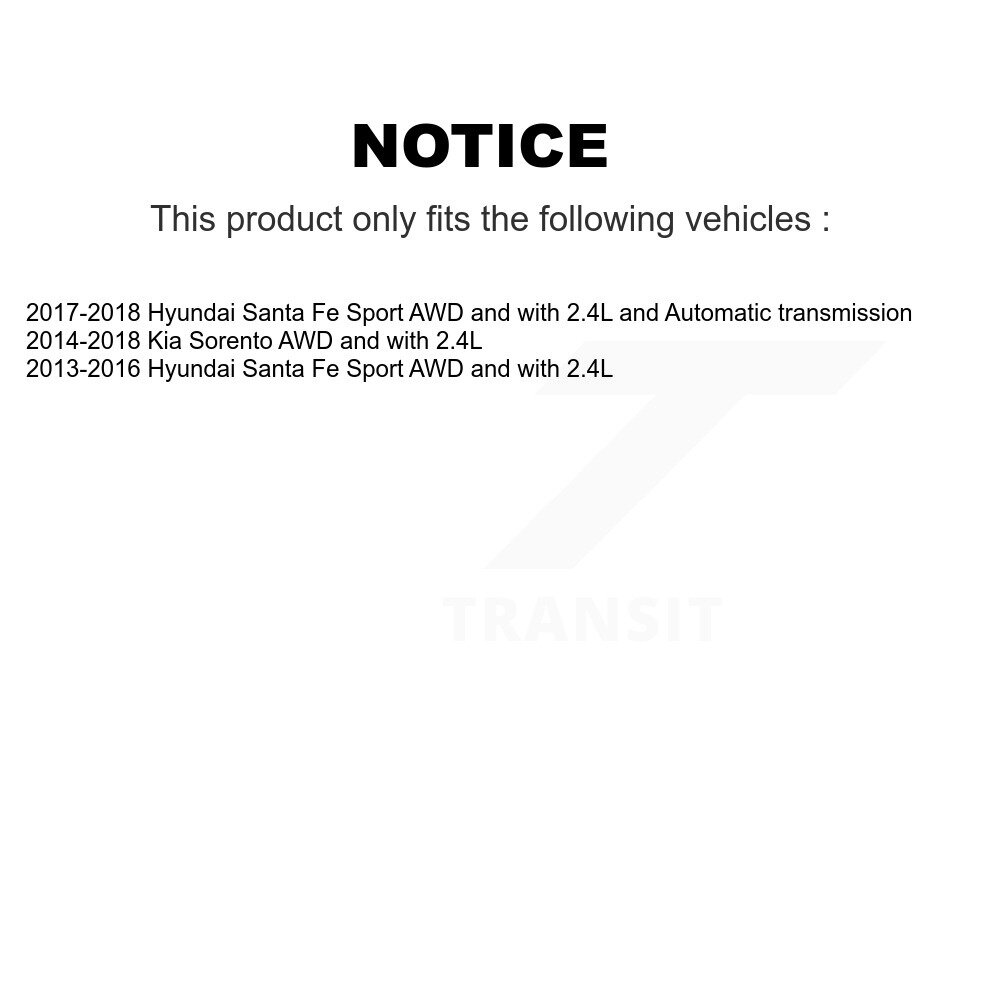[Avant droite] Arbre d'essieu avant droit pour Hyundai Santa Fe Sport Kia Sorento NCV-HY37074