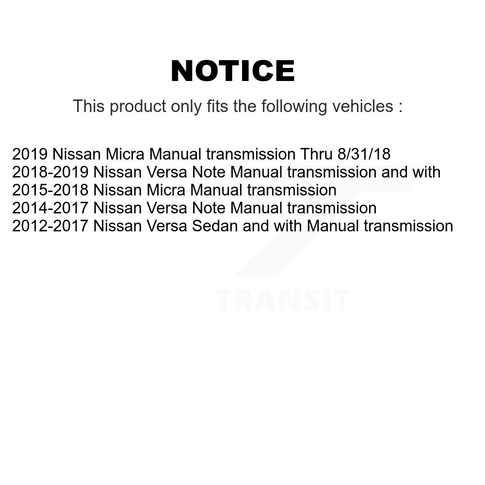 [Front Left] Arbre avant gauche pour Nissan Micra Versa Note NCV-NI53119