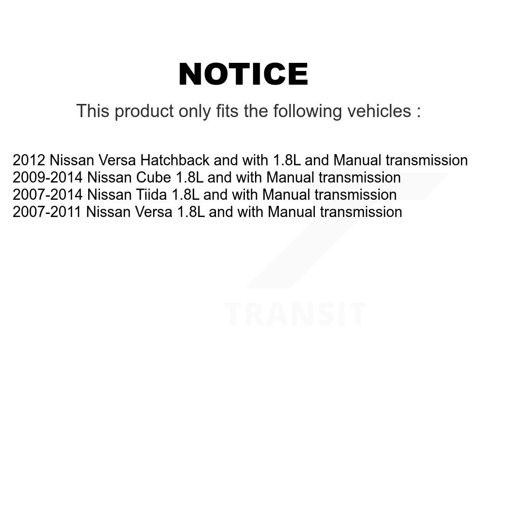 [Front Left] Arbre de transmission avant gauche pour Nissan Versa Cube Tiida NCV-NI53909