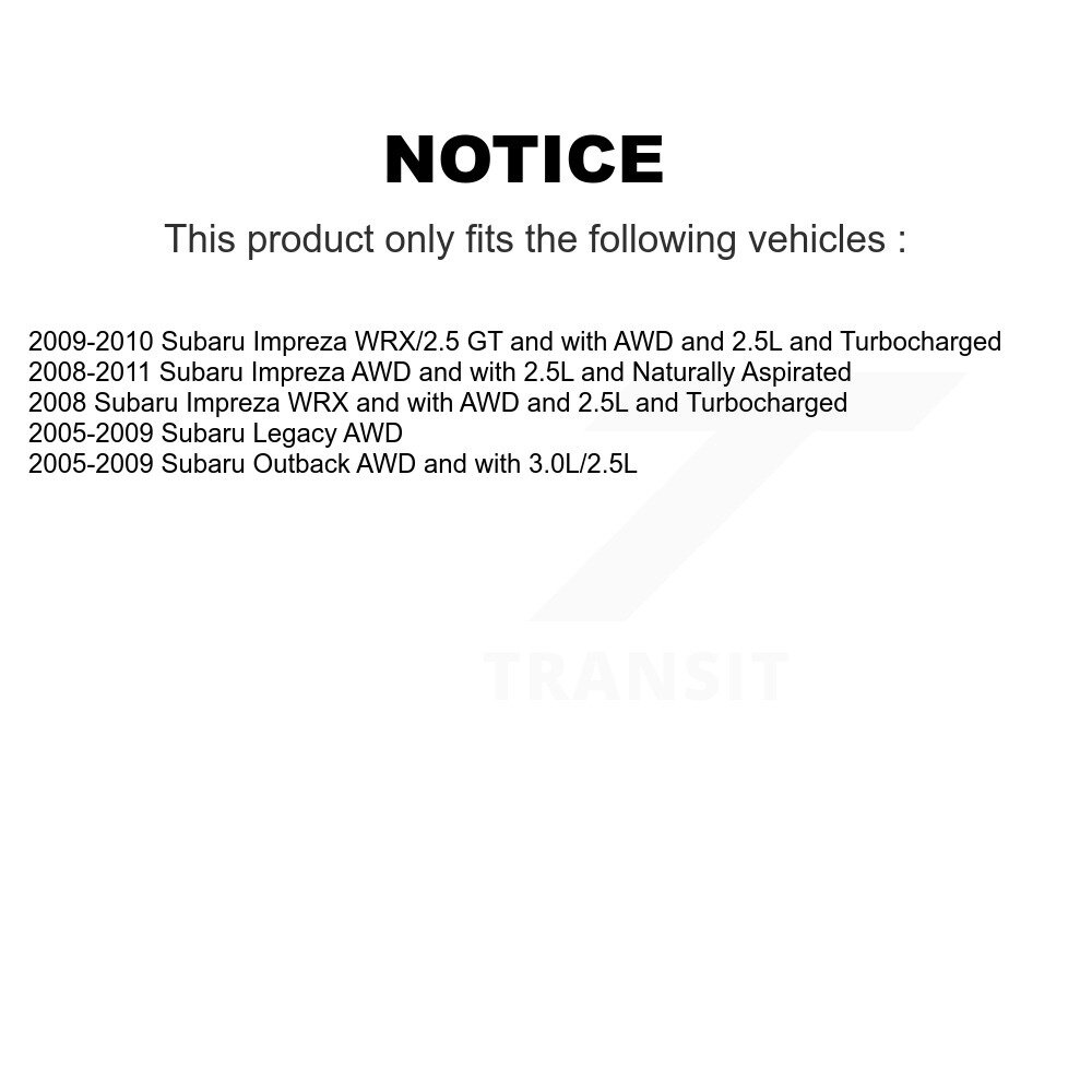 [Avant droite] Avant CV Axe arbre pour Subaru Impreza Outback Legacy NCV-SB66002