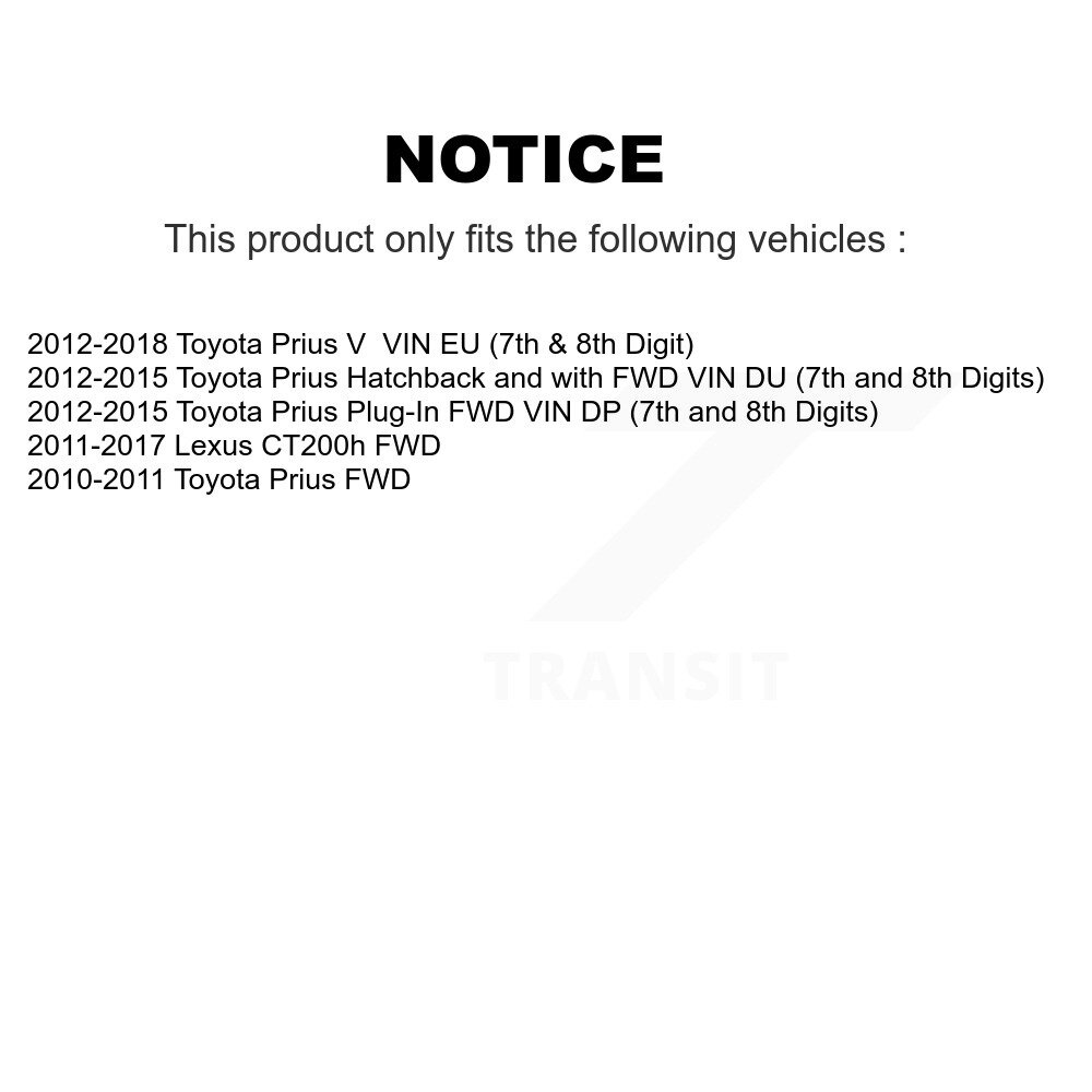 [Avant droite] Arbre d'essieu avant droit pour Toyota Prius V Lexus CT200h Plug-In NCV-TO69021