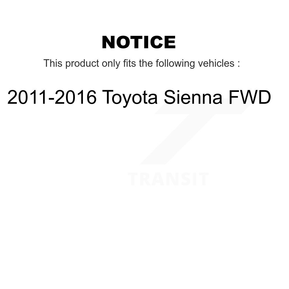 [Avant droite] Arbre d'axe du CV avant droite pour 2011-2016 Toyota Sienna FWD NCV-TO69184