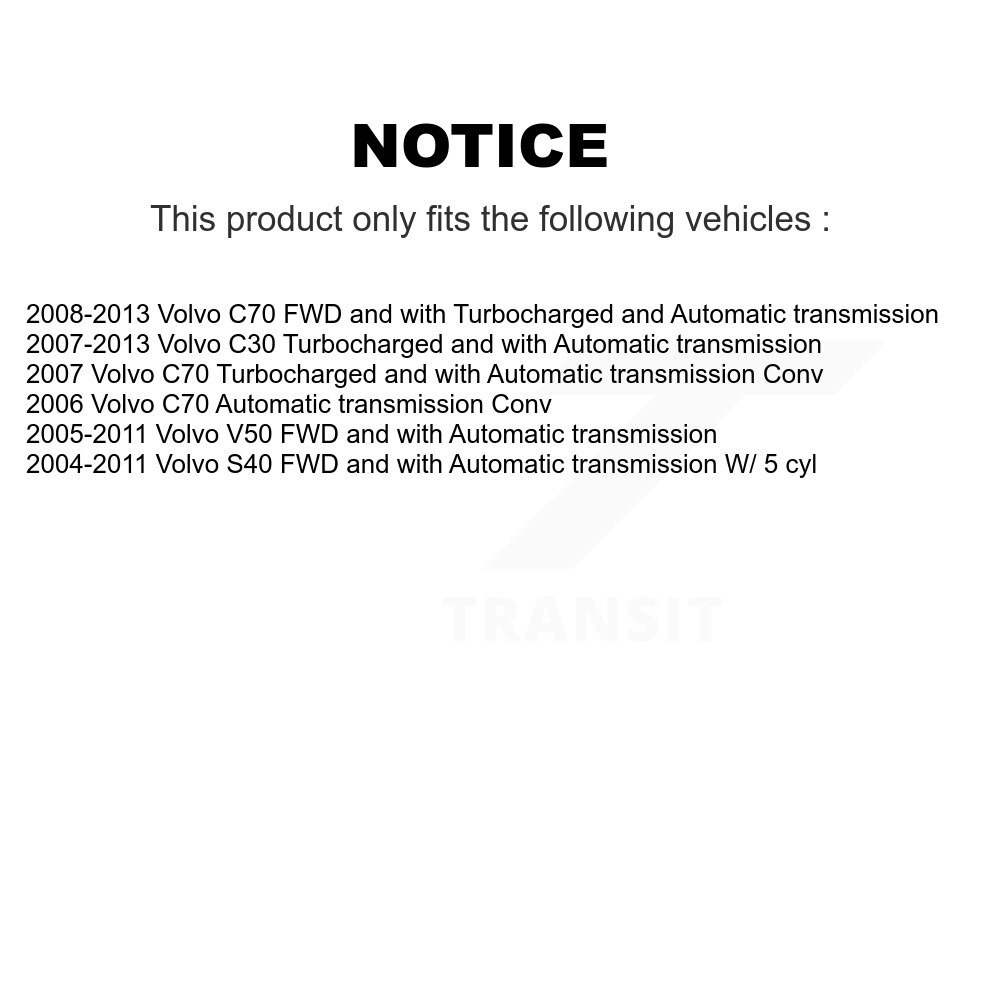 [Avant droite] Arbre d'essieu avant droit pour Volvo S40 C30 V50 C70 NCV-VO73550