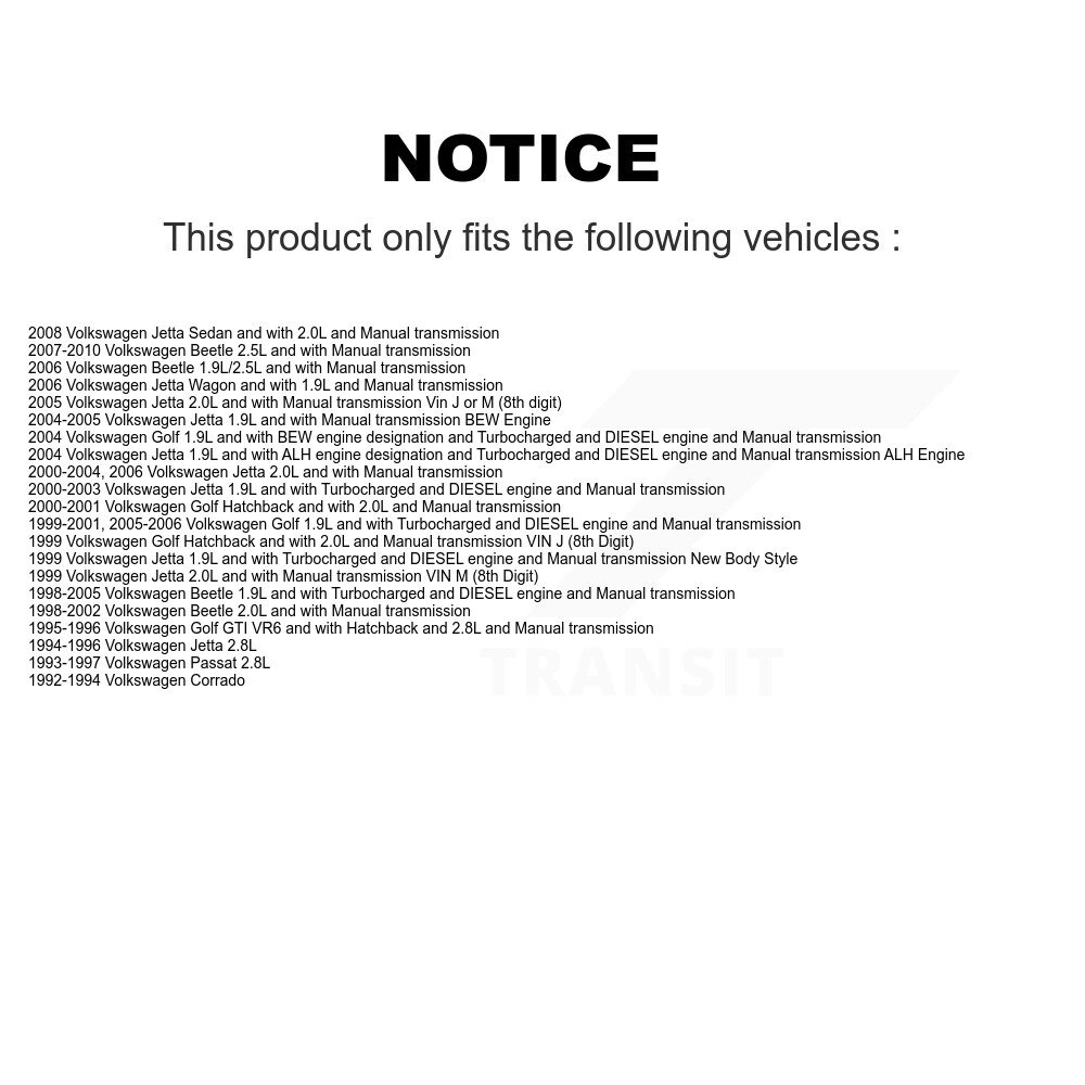 [Front Left] Arbre avant gauche CV Axe pour Volkswagen Jetta Beetle Golf Corrado Passat