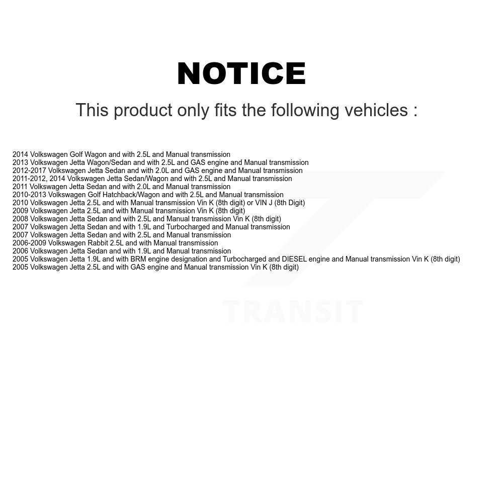 [Front Left] Arbre avant gauche CV Axe pour Volkswagen Jetta Golf Rabbit NCV-VW72115
