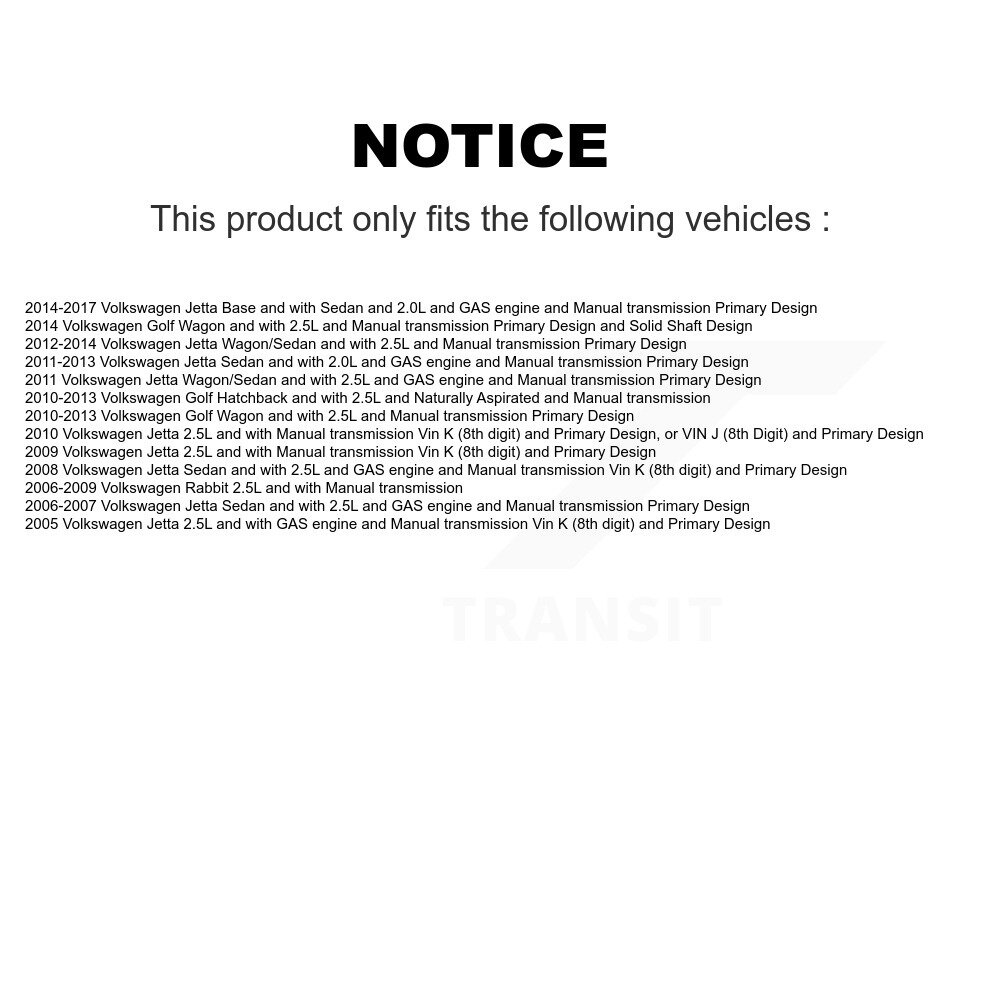[Avant droite] Avant droit CV Axe arbre pour Volkswagen Jetta Golf Rabbit NCV-VW72116