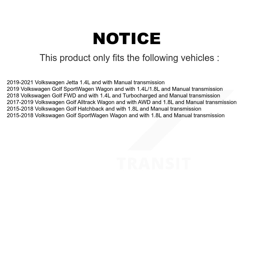[Avant droite] Avant droit CV Axe arbre pour Volkswagen Golf Jetta SportWagen Alltrack