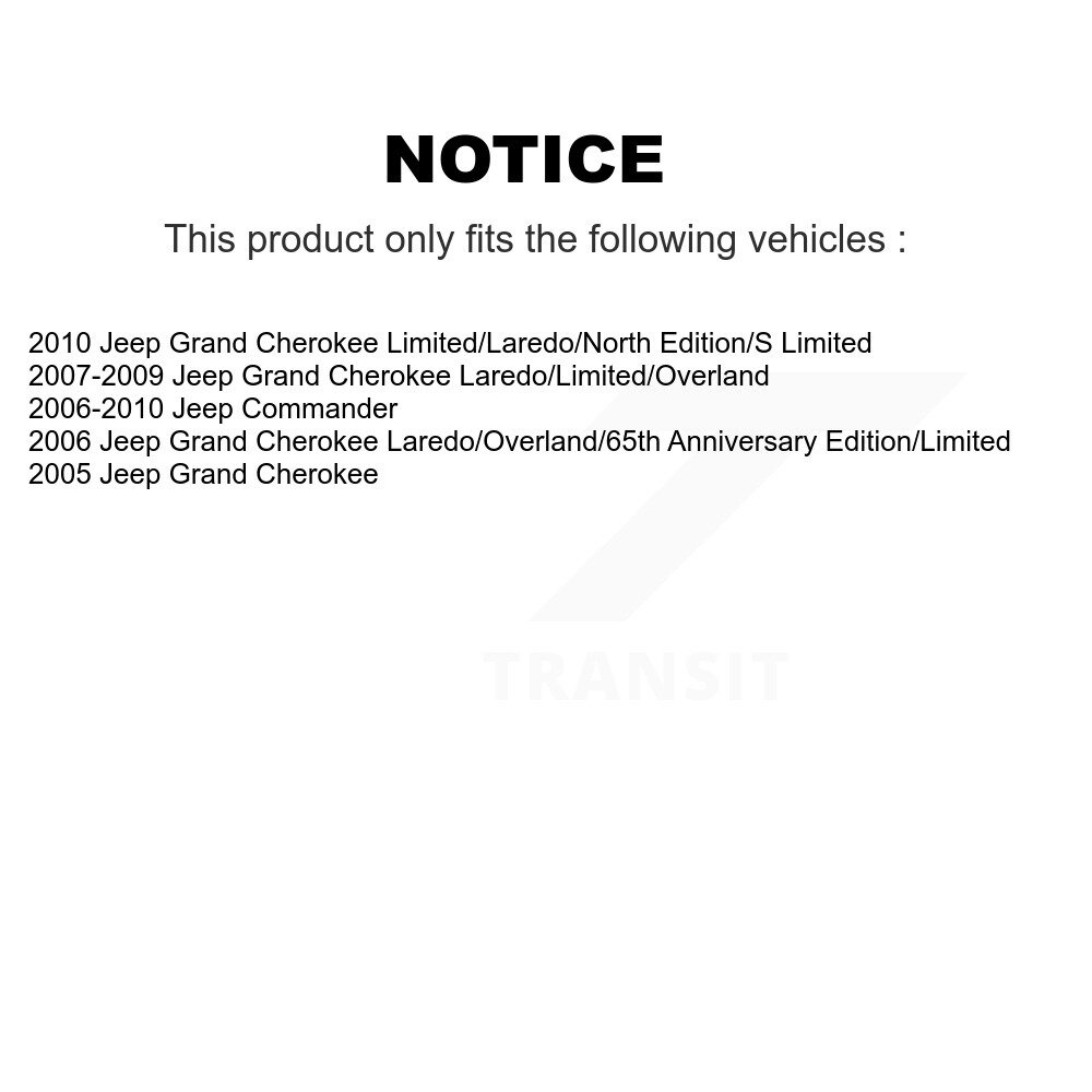 [Front] Plaquettes de frein en céramique avant pour Jeep Grand Cherokee Commander NWF-PRC1080