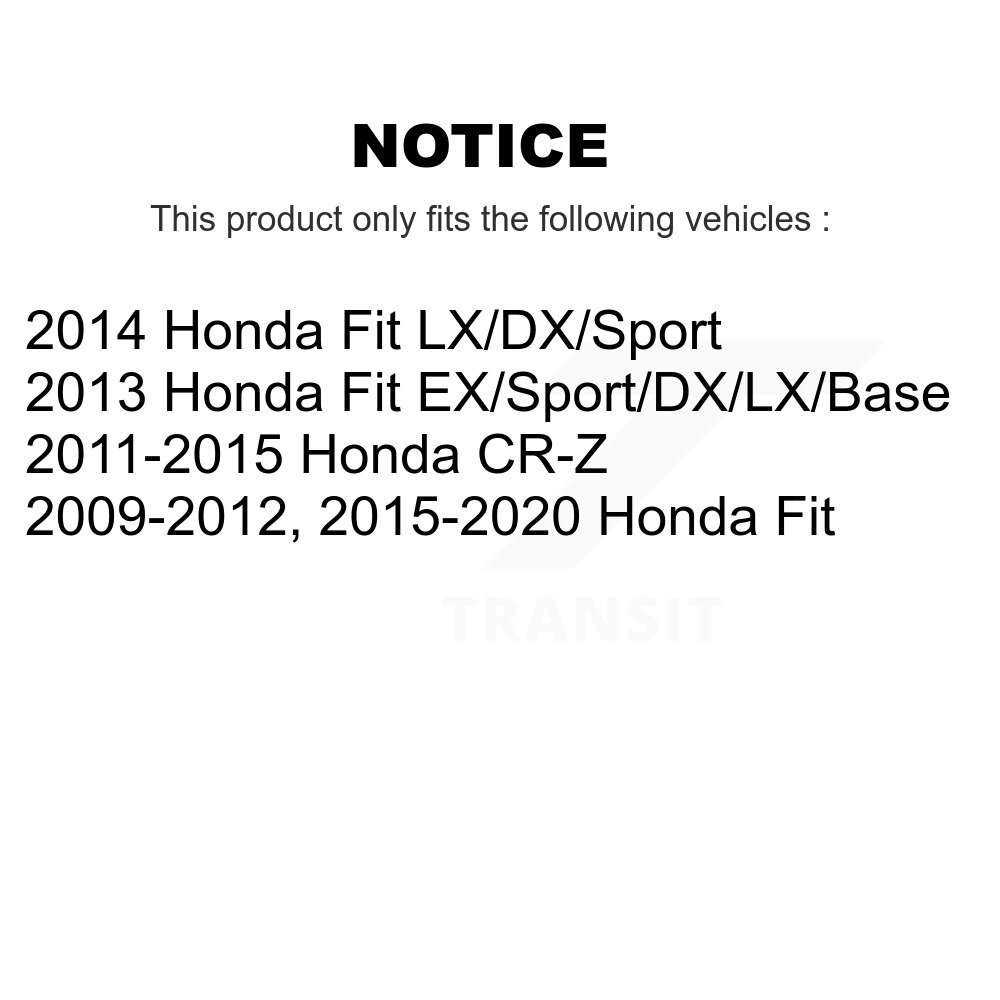 [Front] Plaquettes de frein à disque en céramique avant pour Honda Fit CR-Z NWF-PRC1394