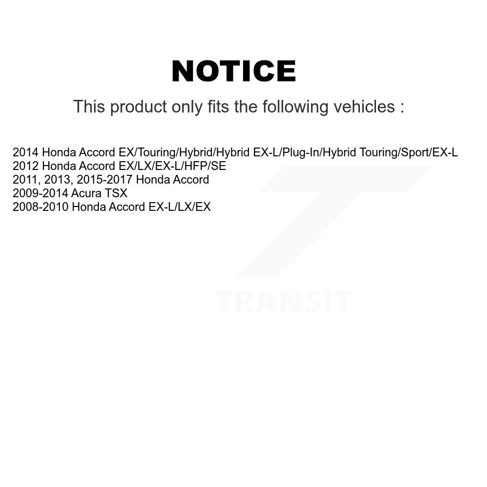 [Arrière] Plaquettes de frein arrière en céramique pour Honda Accord Acura TSX NWF-PRC1451