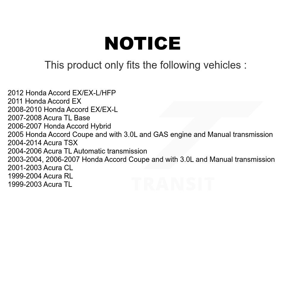 [Front] Plaquettes de frein en céramique avant pour Honda Accord Acura TL TSX CL RL NWF-PRC1506