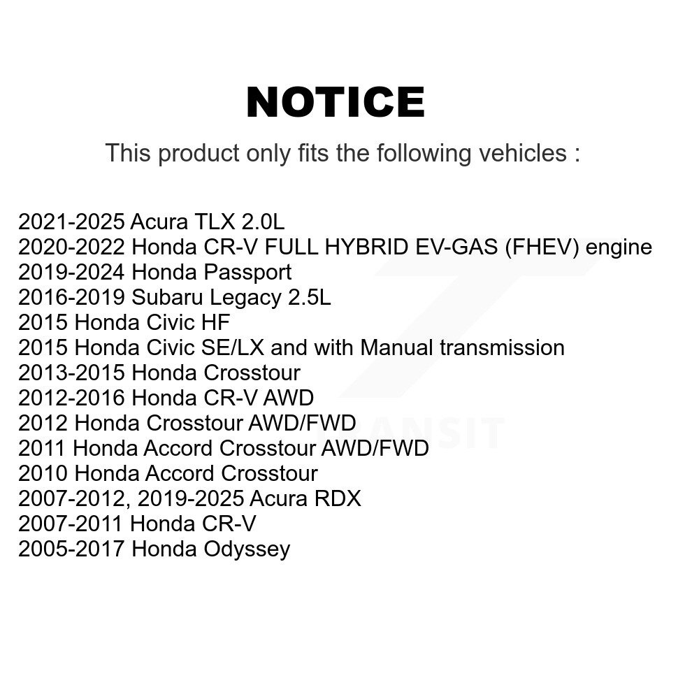 [Front] Plaquettes de frein avant en céramique pour Honda CR-V Odyssey Civic Acura RDX Passeport