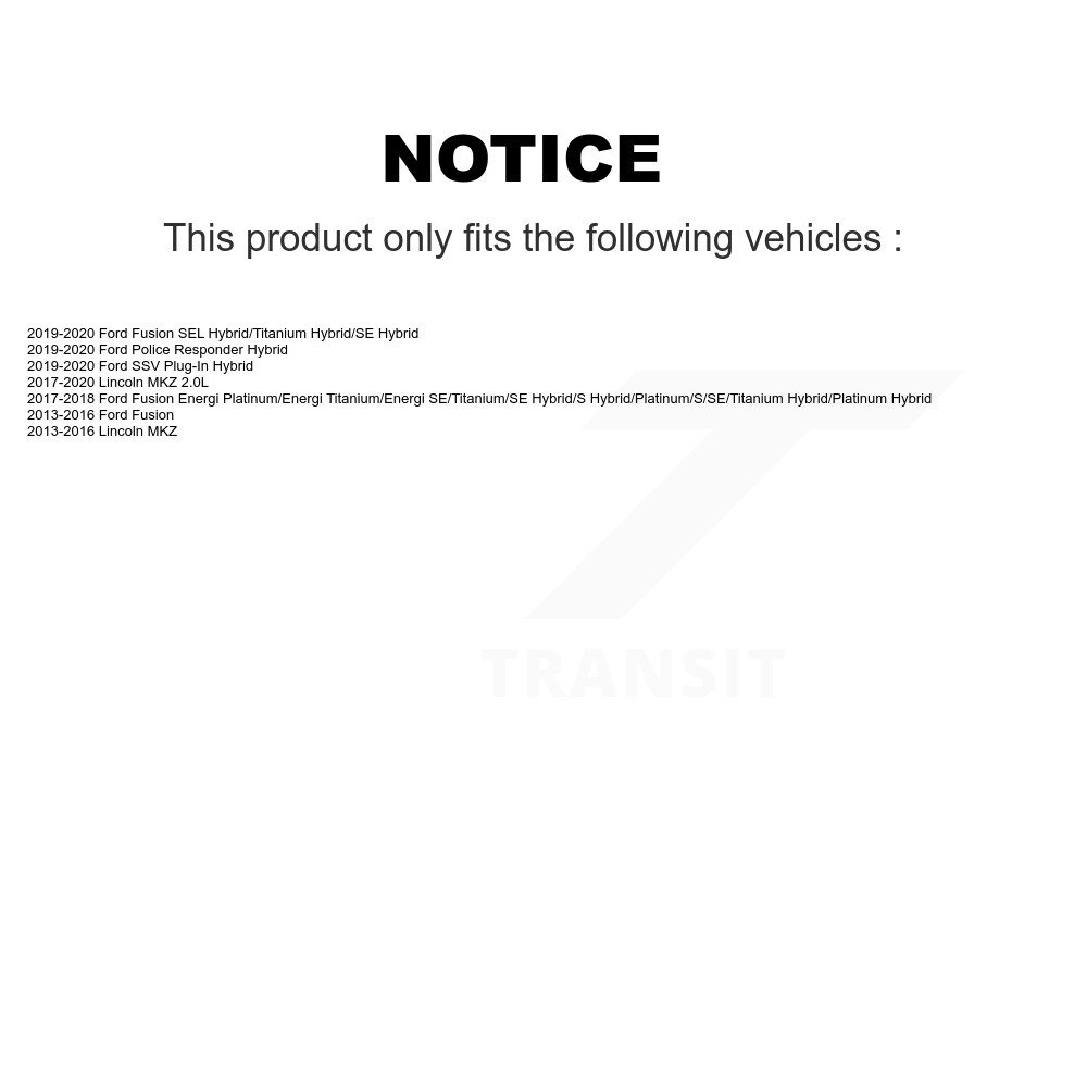 [Front] Plaquettes de frein pour Ford Fusion Lincoln MKZ Réponse de la police SSV