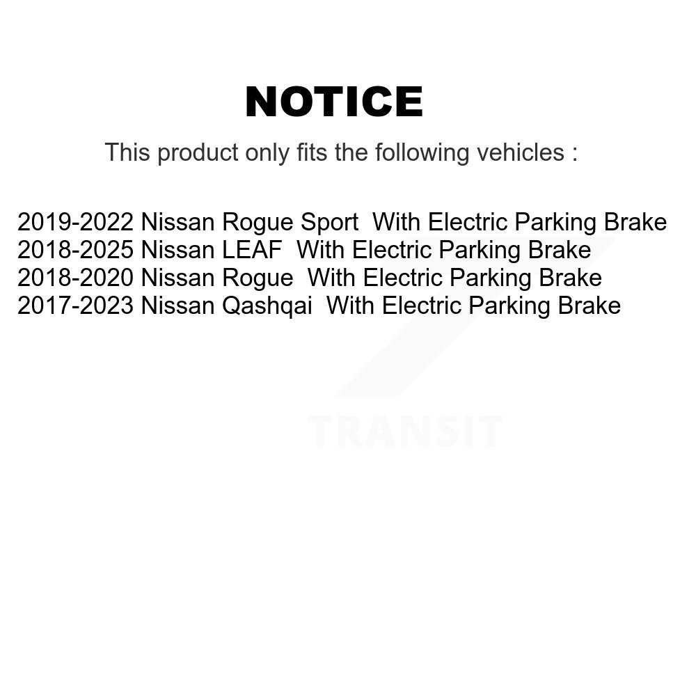 [Arrière] Plaquettes de frein arrière en céramique pour Nissan Rogue Sport Qashqai NWF-PRC1965 de la FIAS