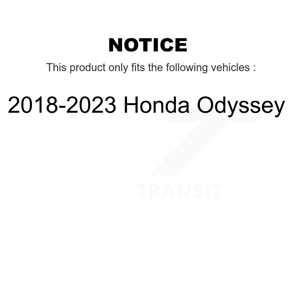 [Front] Plaquettes de frein à disque en céramique avant pour 2018-2023 Honda Odyssey NWF-PRC2089