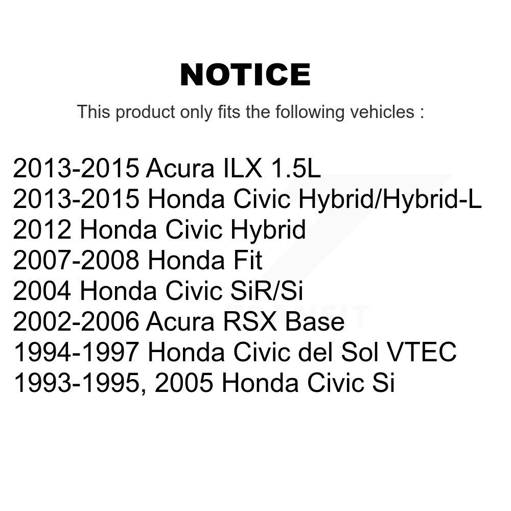 [Front] Plaquettes de frein en céramique avant pour Honda Civic Fit Acura ILX RSX del Sol