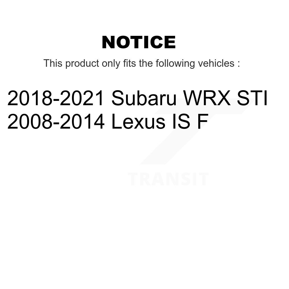 [Front] Semi-métalliques avant Plaquettes de frein pour Subaru WRX STI Lexus IS F NWF-PRM1365